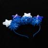 Acessórios de festa Coolette Hanukkah estrela de cinco pontas faixa de cabeça de listras de lã joias de atmosfera festiva faixa de cabeça luminosa