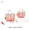 Bolsa Pequeña Cultural y Creativa de Taiwán Billetera para Monedas Billetera para Monedas de Malla Rayada de Colores Bolsa de Almacenamiento con Llavero
