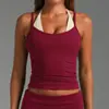 Camisola de Bloques de Color Transfronteriza para Mujer, Chaleco Deportivo de Secado Rápido tipo Dos Piezas para Correr, Fitness, Pilates y Yoga