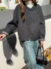 2026 Nuevo Estilo Bufanda Abrigo de Lana Doble Cara Adelgazante Chaqueta de Cachemir Grueso de Alta Calidad Estilo Corto para Personas Petitas