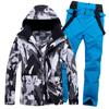 Roupa de esqui masculina espessada à prova d'água respirável prancha única prancha dupla roupa de esqui inverno neve quente equipamento de esqui