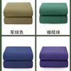 Colcha de Algodão Verde Militar, Colcha Estilo Interior, Colcha de Ajuda a Desastres Civis, Colcha para Dormitório Escolar e Treinamento Militar, Modelo de Colcha Cubo de Tofu