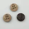 Botones Naturales de Cáscara de Coco con Dos o Cuatro Agujeros, Accesorios de Ropa para Camisas, Suéteres, Abrigos, Botones Hechos a Mano para Manualidades