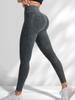 La Combinación Más Vendida de Amazon de Pantalones de Yoga Sin Costuras para Mujer, Lavado a la Arena, Secado Rápido, Levanta Glúteos, Ajustados, con Letras, Pantalones Deportivos para Fitness