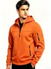 Sudadera con capucha para hombre de otoño e invierno transfronteriza, jersey de media cremallera con múltiples bolsillos, sudadera con capucha informal para hombre, talla europea