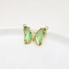 Colgante doble de mariposa grande con incrustaciones de cristal de color, ideal para pulseras, collares y pendientes.