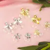 Explosiones Rojas de Internet Arte de Uñas Navideño Campana de Cristal Decoración Transparente para Uñas Color Diamante Conservación Lazo Rojo de Internet Colgante de Joyería