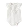 Ropa de Verano para Bebé Recién Nacido Anbaolu, Nuevo Mameluco de Color Sólido, Body para Bebé Niña, Body de Algodón Puro