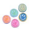 Venta directa de fábrica, horquillas para el cabello personalizadas con forma de cara sonriente redonda, materiales de producción, joyería DIY, resina, pequeños accesorios al por mayor.