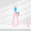 Correa corta de muñeca estilo macarrón, charm simple para teléfono, correa para llavero, correa para taza, correa para teléfono, producto transfronterizo