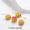 Pingente Tradicional de Cabacinha Dourada Esmalte DIY Pulseira Colar Feito à Mão Caractere da Fortuna Peças Coloridas de Esmalte Acessórios de Lingote de Ouro de Areia