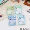 Notas Adhesivas de Pacha Perro de Dibujos Animados con Borde de Forma Irregular, Compactas y Portátiles, Lindos Marcadores Decorativos para Salón de Clases y Cuadernos para Niñas