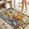Alfombrilla de Baño Estéreo 3D de Lodo Diatomeas, Absorbente de Agua para el Hogar, Secado Rápido, Resistente a la Suciedad, Alfombrilla Antideslizante, Felpudo Estilo Chino para Puerta de Entrada