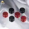 Piedra Suelta de Ágata Roja y Negra Redonda de Fondo Plano, Piedra de Ágata de Superficie Lisa, Accesorios para Incrustaciones de Joyería, Suministro Directo desde la Fábrica de Origen