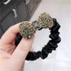 Banda de goma para el cabello femenina, coleta elástica alta para adultos, anillo para el intestino delgado, cuerda para la cabeza, cuerda para el cabello con diamantes de imitación duradera, banda para el cabello nueva que combina con todo