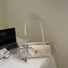 Moda Estilo Coreano PU Cuadros Bajo el Brazo 2026 Primavera Nuevo Simple Bolso de Viaje Moda Versátil Bolso de Hombro Alta Apariencia