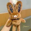 Llavero de Peluche de Conejo Extraíble con Estampado de Leopardo Nuevo Original Muñeco de Conejo Divertido para Aliviar el Estrés Colgante para Mochila