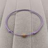 Pulsera de Colgante Redondo de Cruz de Amor de Venta Caliente Pulsera Multicolor Tamaño Ajustable Cuerda de Cera para Mujer