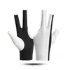 Guantes Profesionales de Billar, Sin Dedos, Transpirables, Estilo Snooker, Unisex, Ajuste sin Costuras en Tres Dedos, Absorción de Humedad, Secado Rápido, Personalizable