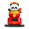 Novo Ornamento Lucky Panda de 5 polegadas Alimentado por Energia Solar Festival de Inauguração Ornamento para Console Central de Carro Presente Atacado Fábrica
