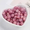 Doces Folheados a Ouro Resina de Furo Grande Contas Redondas DIY Acessórios de Roupa Acessórios de Cabelo Fivela de Corda Fivela de Sapato Contas Acessórios de Roupa