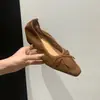 Nuevos Zapatos Mary Jane Retro Franceses de Verano 2026 para Mujer, Estilo Único, Punta Cuadrada, Moño, Boca Baja, Planos para Viajar al Trabajo