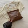 Bolsa de Grande Capacidade para Mulheres 2024 Nova Bolsa de Ombro Casual Simples Bolsa de Corrente Textiva Classe Bolsa de Balde de Viajante