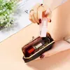 2025 Nueva Cartera para Mujer Correa de Muñeca Corta Monedero Estilo Coreano Monedero con Clip para Monedas Ranuras para Múltiples Tarjetas Tarjetero Cartera
