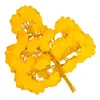 Ramas de Hojas de Ginkgo Simuladas Decoradas con Hojas de Árbol Amarillas Flores Falsas de Plástico Plantas de Árboles Falsos de Ratán Planta Verde Paisajismo