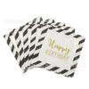 Se pueden producir y muestrear varios tipos de toallas de papel. Servilletas impresas transfronterizas, servilletas cuadradas rectangulares para fiestas.