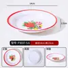 Pratos de acompanhamento para hot pot de comida de rua, melamina vintage retrô nostálgico esmalte imitação pratos de bucho de Chongqing, pratos de carne