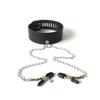Collar de cuello bondage sexual alternativo entrenamiento tortura femenina sexo adulto cadena clip de leche AliExpress comercio exterior caliente