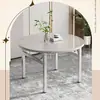 Mesa Redonda Gruesa de Acero Inoxidable, Mesa Plegable, Mesa Grande de Flujo de Agua para Restaurante de Banquetes, Habitación de Alquiler, Mesa de Comedor para Hogar Rural