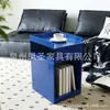 Mesa Lateral Móvil Pequeña de Cuatro Ruedas Sala de Estar Mesa de Café de Celebridad de Internet para el Hogar Mesa de Noche Media Antigua para Dormitorio Carrito Móvil Gabinete Lateral para Sofá