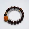 [Lámpara Aislada Refleja la Oscuridad] Pulsera de Cristal con Flor de Goma Amarilla Natural para Mujer, Pulsera Versátil de Flor de Goma Amarilla al por Mayor