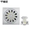 Drenaje de piso de acero inoxidable con tapa abatible de ABS, a prueba de insectos, para lavadora, baño, proyecto, drenaje de piso engrosado
