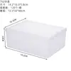 Caja de Plástico PP Transparente Caja de Almacenamiento Rectangular Papelería Joyería Piezas Empaque Caja Vacía Caja de Almacenamiento a Prueba de Polvo para Escritorio