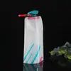 Botella de agua deportiva para ciclismo de exterior en stock, bolsa de agua plegable portátil para alpinismo, bolsa de almacenamiento de agua promocional para actividades al aire libre de 700 ML