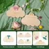 Placa de anuncio de nube de madera para bebé transfronteriza, letrero DIY de revelación de género para niños y niñas, accesorio para foto de recuerdo
