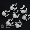 [Moda Sombra de Luna Marina] Colgante Fresco de Aleación Pulsera de Cuentas Hecha a Mano DIY Collar Accesorios de Joyería Colgante