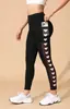 Calça Legging de Yoga Transfronteiriça Europeia e Americana Novo Estilo Popular Esportiva Outdoor Calça de Nove Pontos Levanta Bumbum com Bolso de Tela Costurada para Mulheres