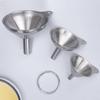 Juego Popular de Embudo de Acero Inoxidable de Tres Piezas Mini Embudo Fuga de Aceite Fuga de Vino Dispensador de Líquidos Integrado