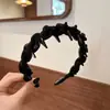 Elegante Faixa de Cabeça de Renda Estilo Chanel para Mulheres com Dentes, Faixa de Cabelo Antiderrapante de Alta Pressão na Coroa, Acessório de Cabeça Versátil de Alta Qualidade