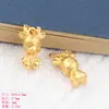 Estilo Chinês Criativo Liga Eletrodepositada Ouro Areia Série Desenho Animado Acessórios Boa Sorte Sorte Gato da Sorte Acessórios para Joias DIY