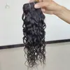 Cortina de pelo espumosa real Panxiu onda natural color natural mechones de cabello humano fábrica stock