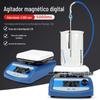 Agitador magnético de aquecimento de temperatura constante com display digital, misturador de líquidos de laboratório com display digital duplo, misturador de pigmentos
