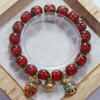 Pulseira de esmalte cinza perfumado de duas cabeças de ouro colorido de ouro contas de folha de ouro três vias acessórios de joias sete cores coloridas esmaltes pulseira de contas