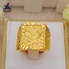 Anillo Hongtu grande de exhibición de latón chapado en oro, joyería de oro de imitación galvanizada, anillo para hombre de águila dominante para vivo, venta al por mayor