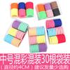 Accesorios para el cabello estilo coreano, tamaño grande, mediano y pequeño, anillo de toalla, elástico, grande, grueso y sin costuras, anillo de goma con tendón