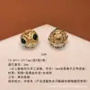 Cobre Chapado en Oro Aurora Incrustado Hueco Redondo Cuentas Espaciadoras de la Fortuna Pulsera Collar DIY Accesorios de Cuentas Hechos a Mano